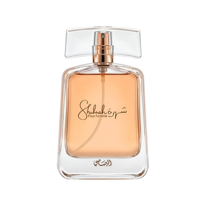 Perfume bottle with a clear design on a white background