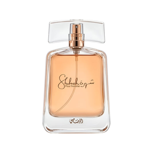 Perfume bottle with a clear design on a white background