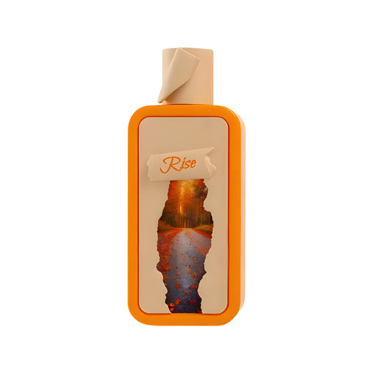 Product packaging with 'Rise' branding on a white background