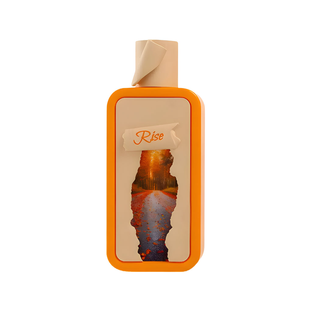 Product packaging with 'Rise' branding on a white background